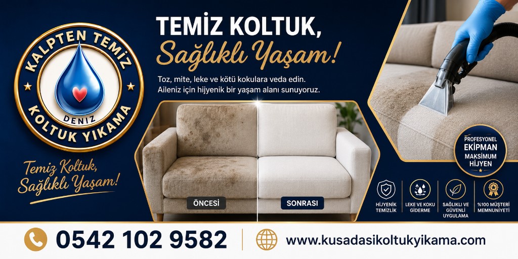 Kirli koltuklara profesyonel çözüm — yerinde hizmet